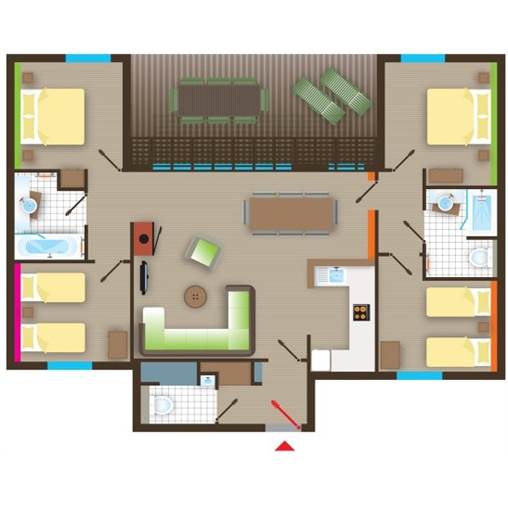 Comfort cottage BD471 at Le Bois aux Daims
